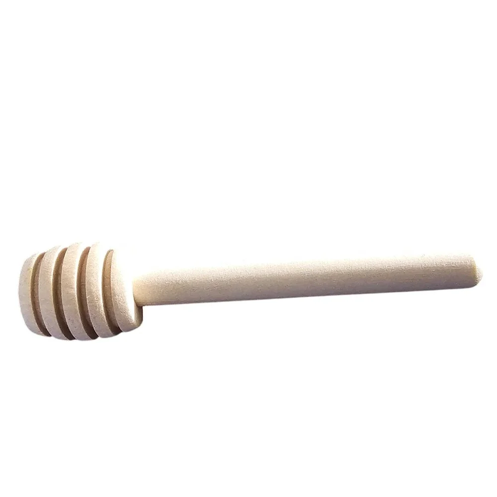 Natural Wood Honey Dipper Wand 3 Inch Small Wooden Honey Server Drizzler Stirrer